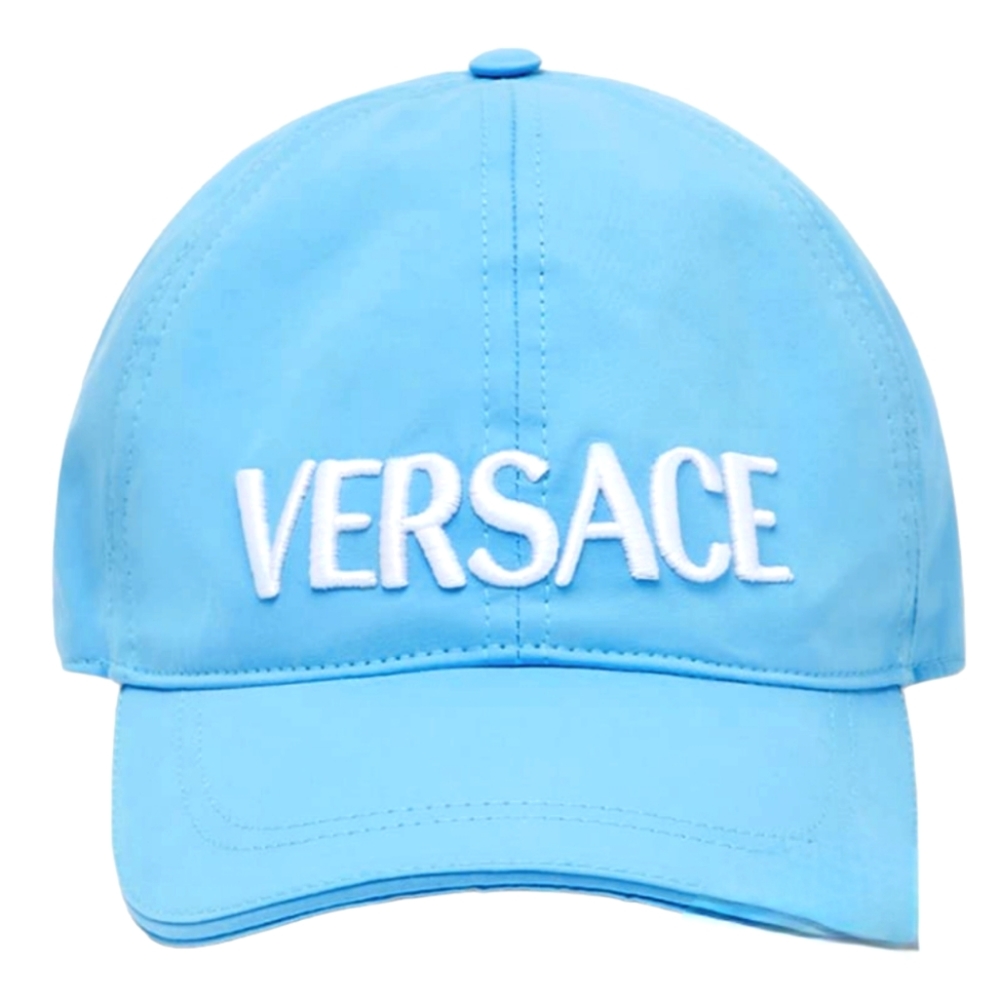 📣SOLD OUT! NWT Unisex Versace Logo Blue Hat - Picture 4 of 7